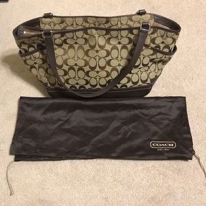 Brown Coach Shoulder Bag